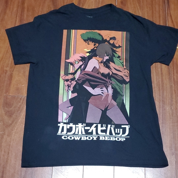 COWBOY BEBOP SUNRISE ENTERTAINMENT GROUP ANIME BLACK T-SHIRT MEN'S SIZE LARGE - Picture 4 of 4